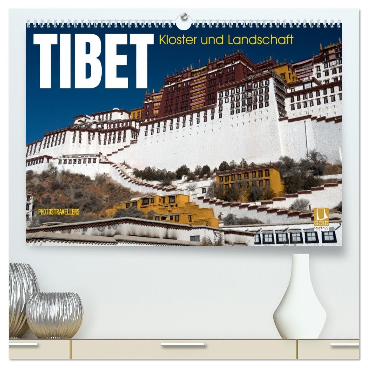 Tibet - Kloster und Landschaft (hochwertiger Premium Wandkalender 2026 DIN A2 quer), Kunstdruck in Hochglanz Leisure, Home & Garden