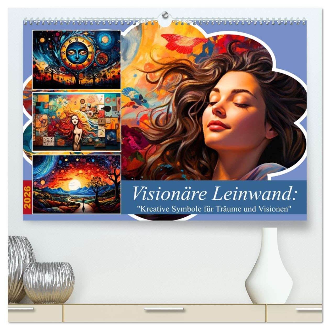 Visionäre Leinwand: Kreative Symbole für Träume und Visionen (hochwertiger Premium Wandkalender 2026 DIN A2 quer), Kunstdruck in Hochglanz Social Sciences