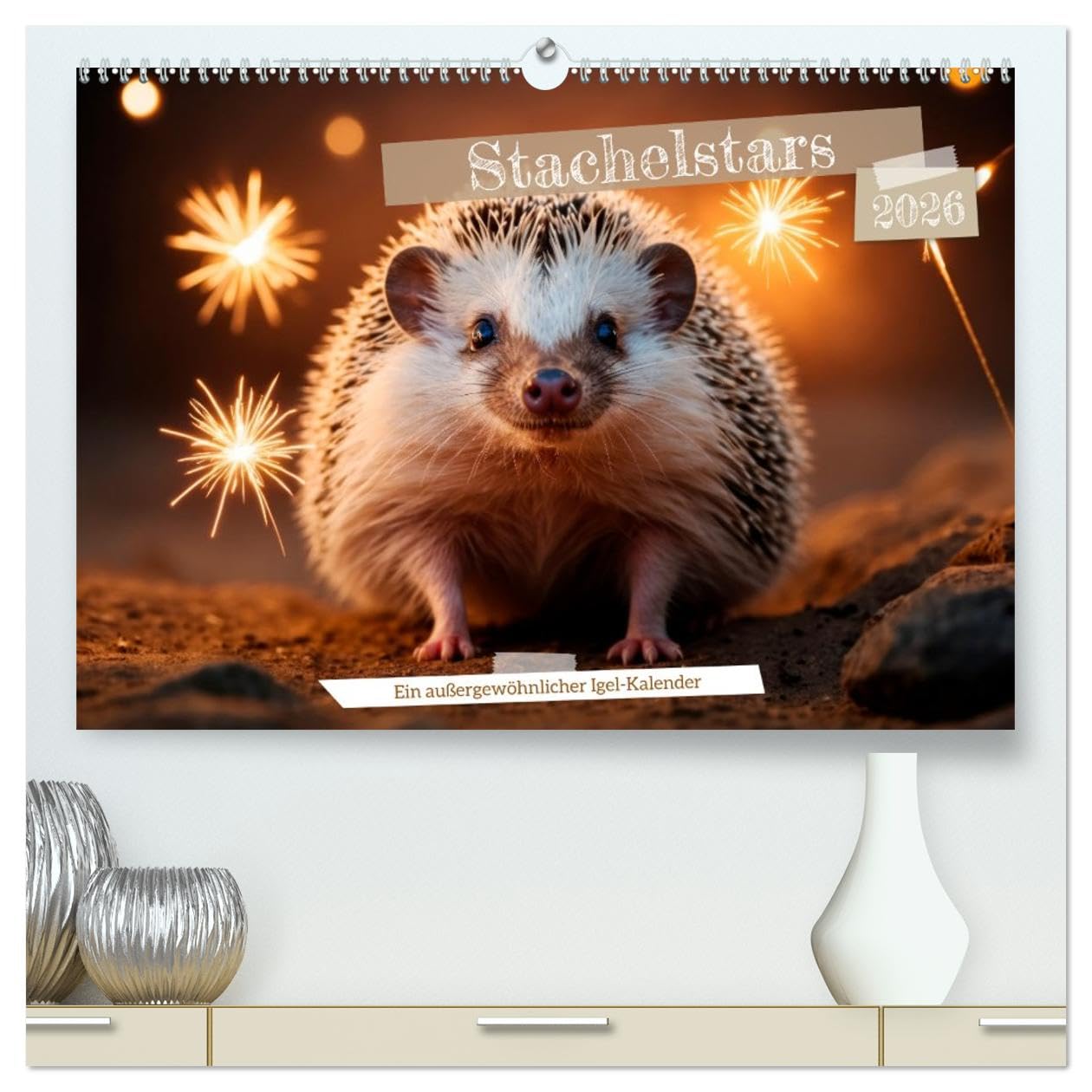 Stachelstars (hochwertiger Premium Wandkalender 2026 DIN A2 quer), Kunstdruck in Hochglanz Humour & Satire