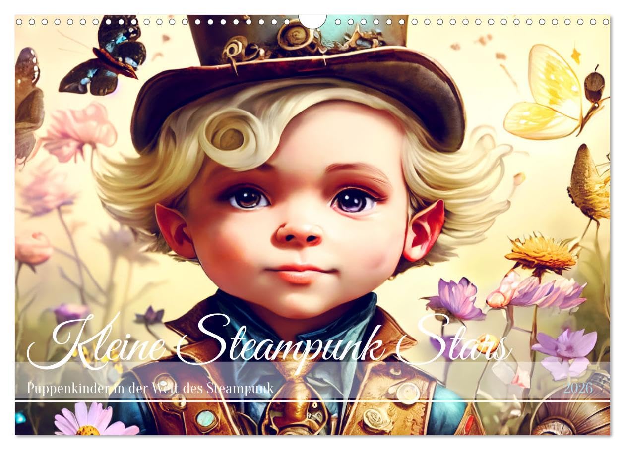 Kleine Steampunk Stars (Wandkalender 2026 DIN A3 quer), CALVENDO Monatskalender Film, Art & Culture