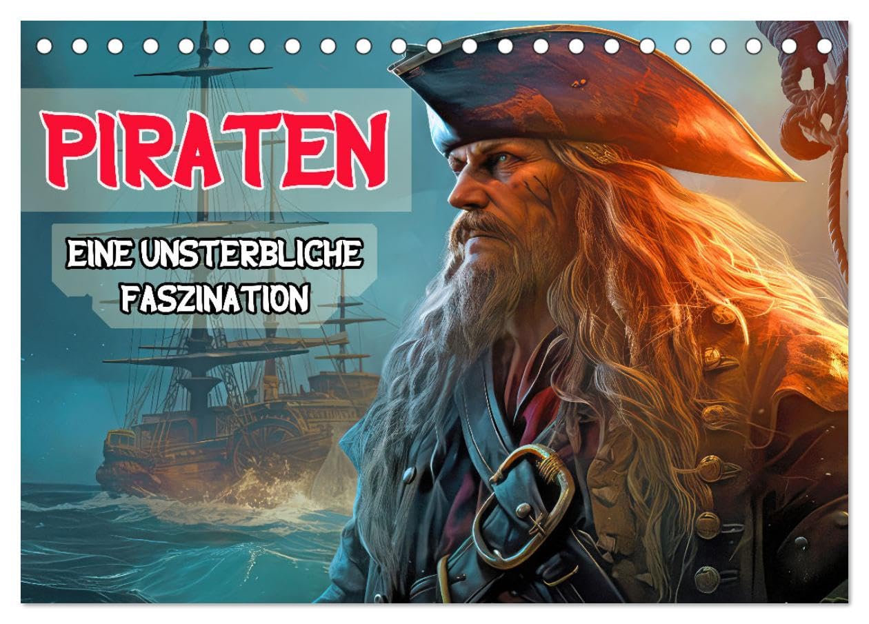 Piraten - Eine unsterbliche Faszination (Tischkalender 2026 DIN A5 quer), CALVENDO Monatskalender Business & Technology