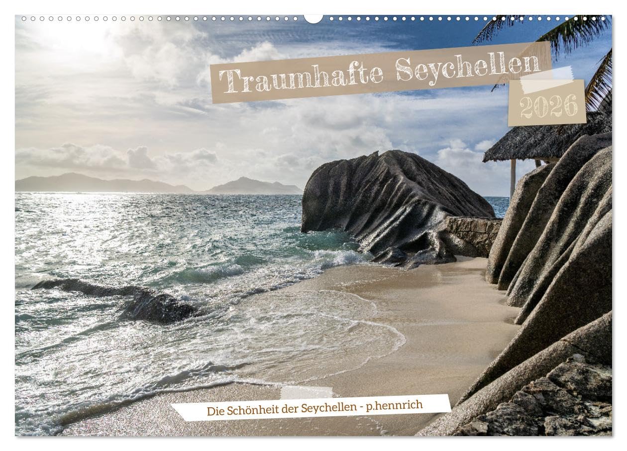 Traumhafte Seychellen (Wandkalender 2026 DIN A2 quer), CALVENDO Monatskalender Leisure, Home & Garden
