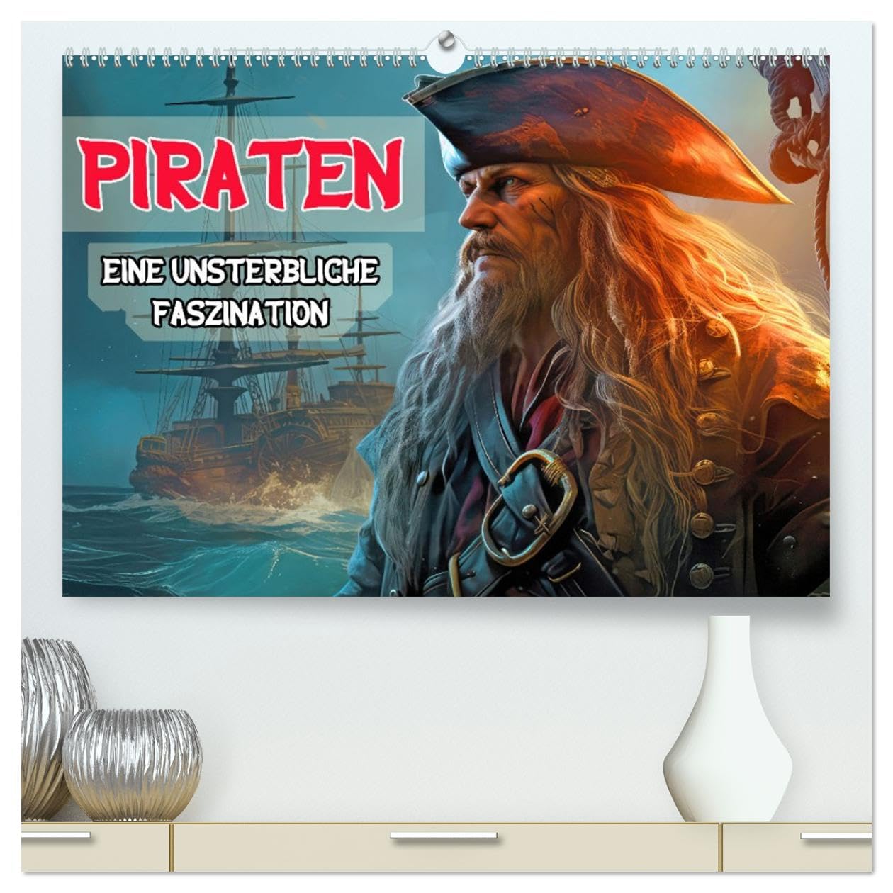 Piraten - Eine unsterbliche Faszination (hochwertiger Premium Wandkalender 2026 DIN A2 quer), Kunstdruck in Hochglanz Business & Technology
