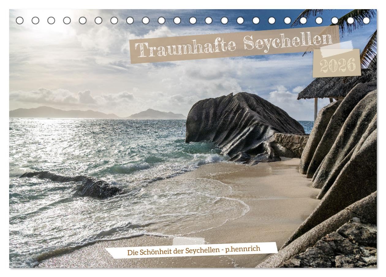 Traumhafte Seychellen (Tischkalender 2026 DIN A5 quer), CALVENDO Monatskalender Leisure, Home & Garden