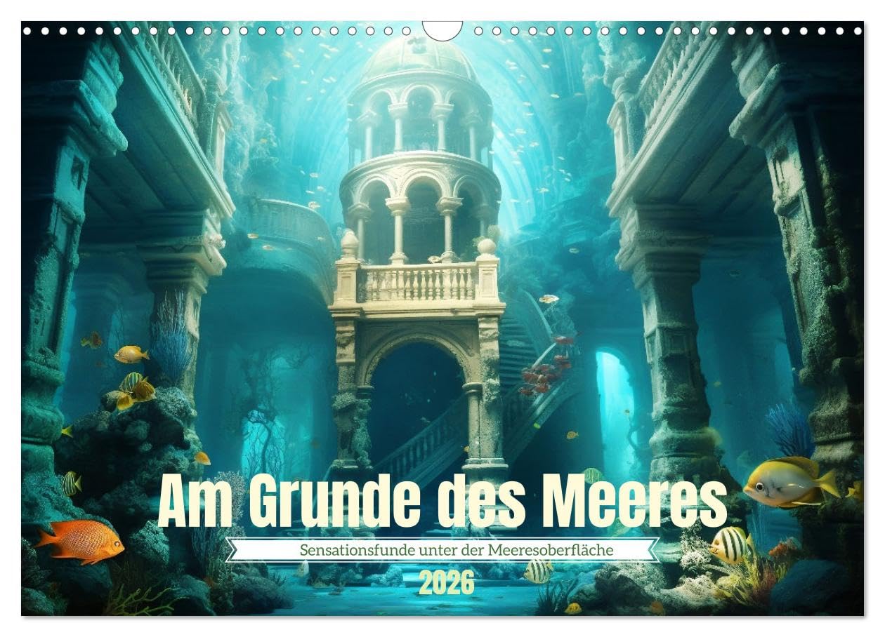 Am Grunde des Meeres (Wandkalender 2026 DIN A3 quer), CALVENDO Monatskalender Film, Art & Culture