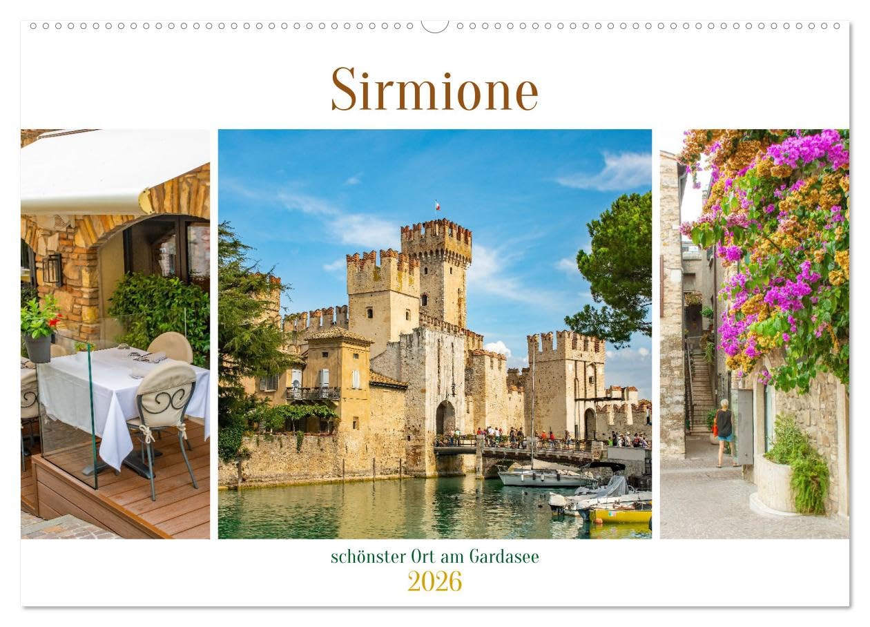 Sirmione - schönster Ort am Gardasee (Wandkalender 2026 DIN A2 quer), CALVENDO Monatskalender Social Sciences