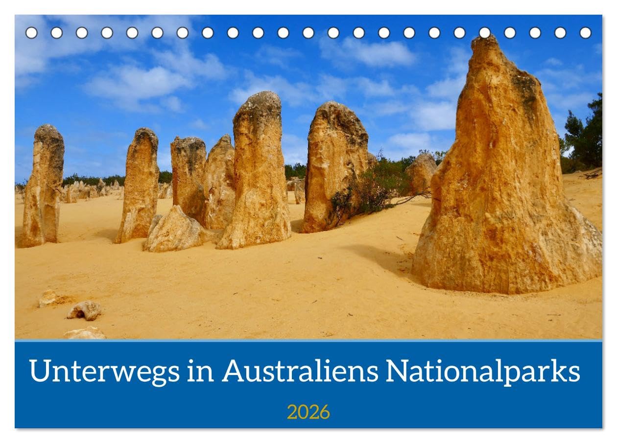 Unterwegs in Australiens Nationalparks (Tischkalender 2026 DIN A5 quer), CALVENDO Monatskalender Leisure, Home & Garden
