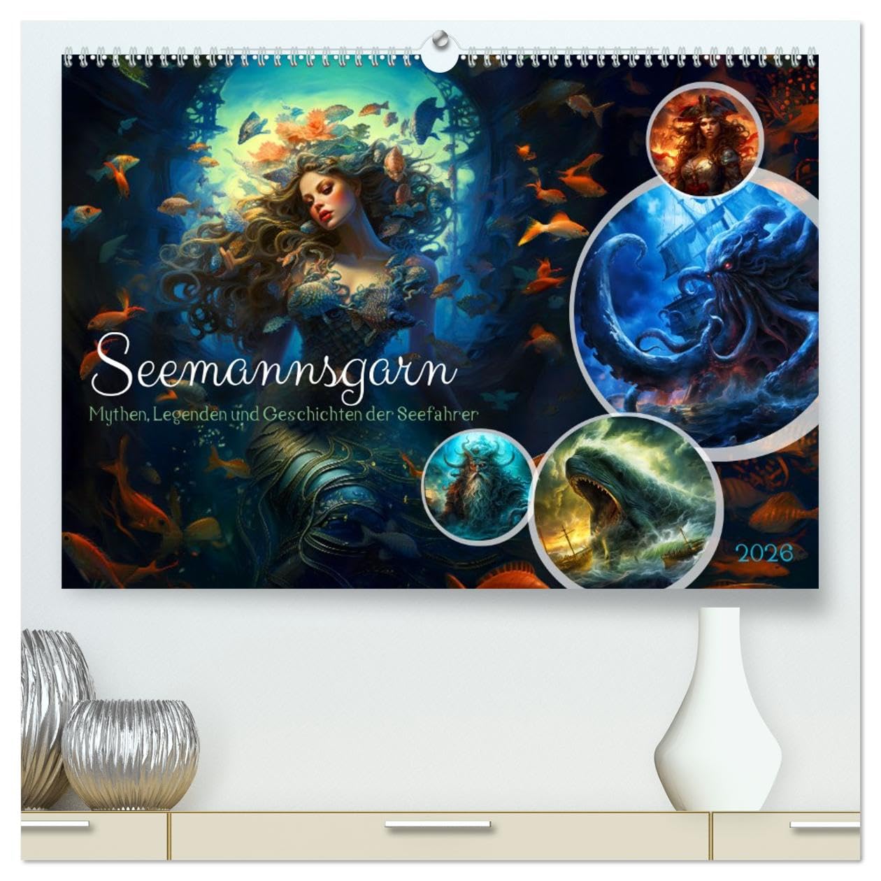 Seemannsgarn - Mythen, Legenden und Geschichten der Seefahrer (hochwertiger Premium Wandkalender 2026 DIN A2 quer), Kunstdruck in Hochglanz Social Sciences