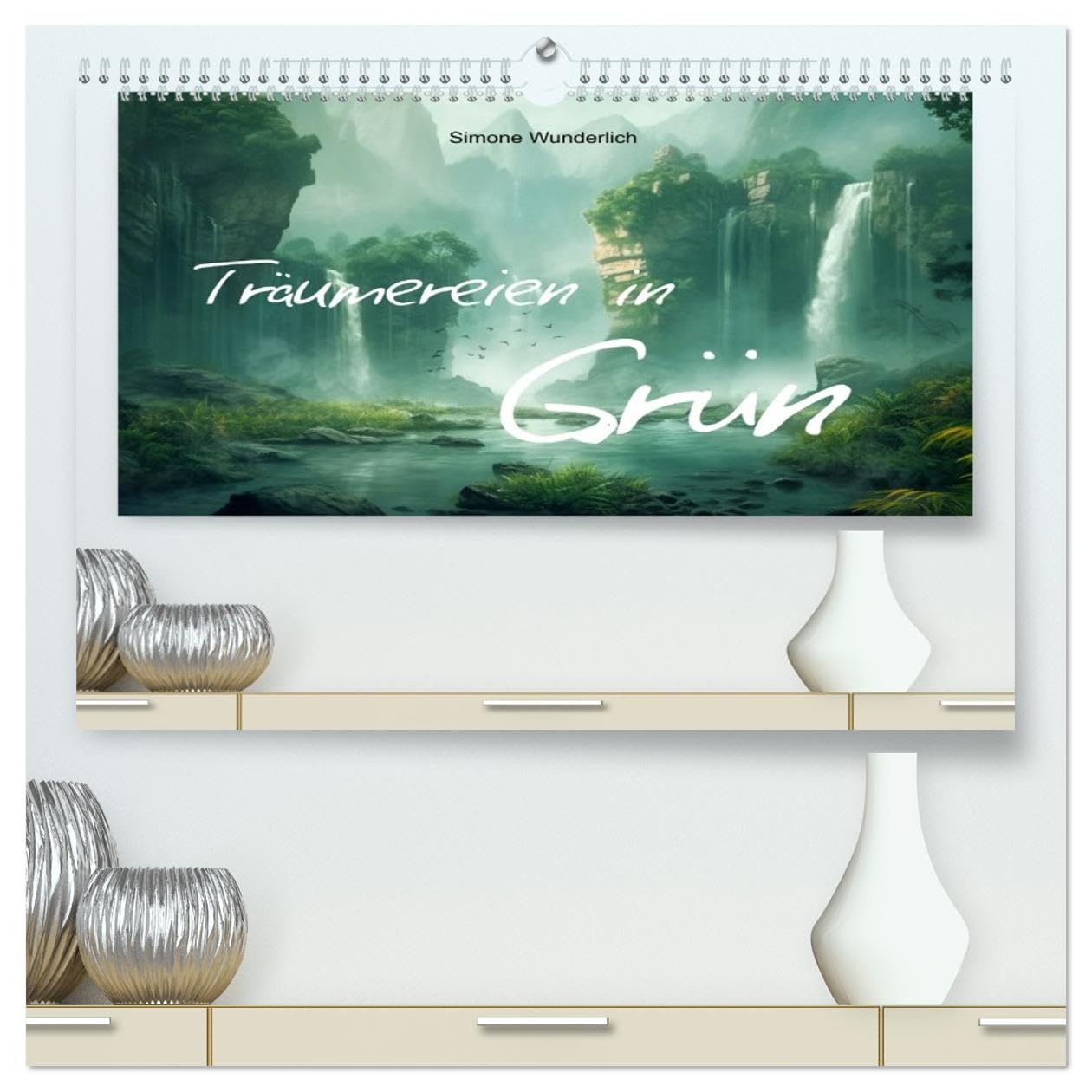 Träumereien in Grün (hochwertiger Premium Wandkalender 2026 DIN A2 quer), Kunstdruck in Hochglanz Film, Art & Culture
