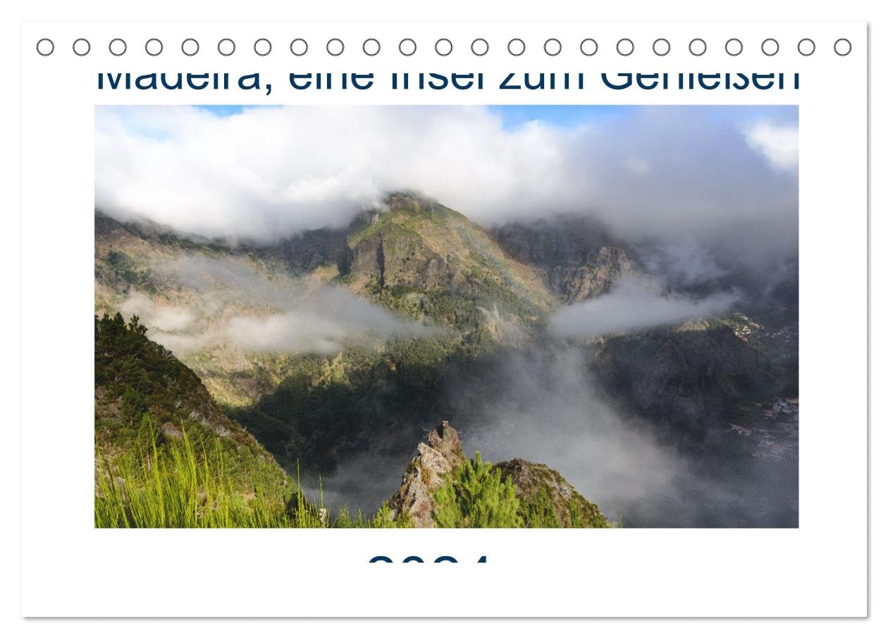 Madeira, eine Insel zum Genießen (Tischkalender 2026 DIN A5 quer), CALVENDO Monatskalender Leisure, Home & Garden