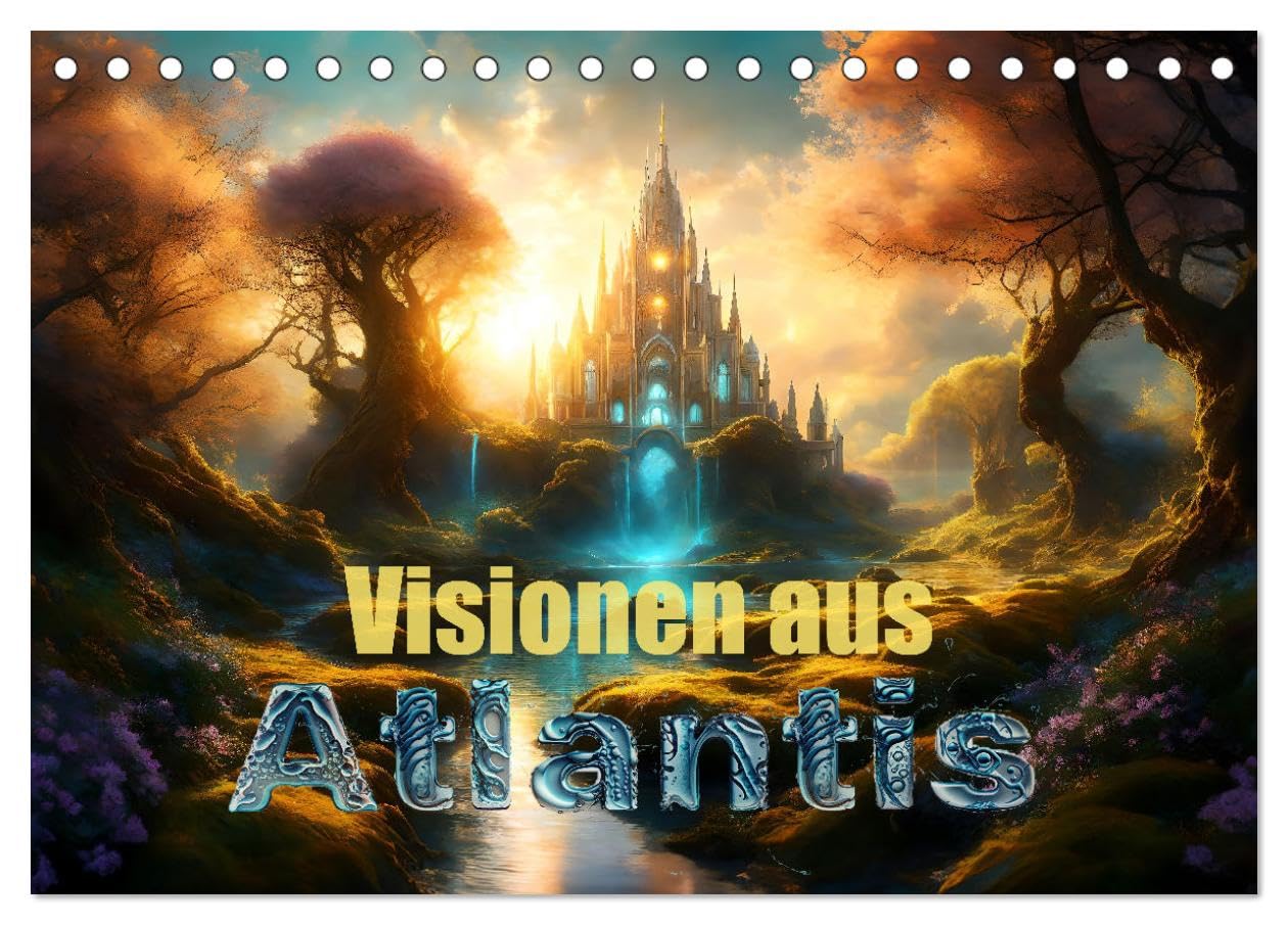 Visionen aus Atlantis (Tischkalender 2026 DIN A5 quer), CALVENDO Monatskalender Film, Art & Culture