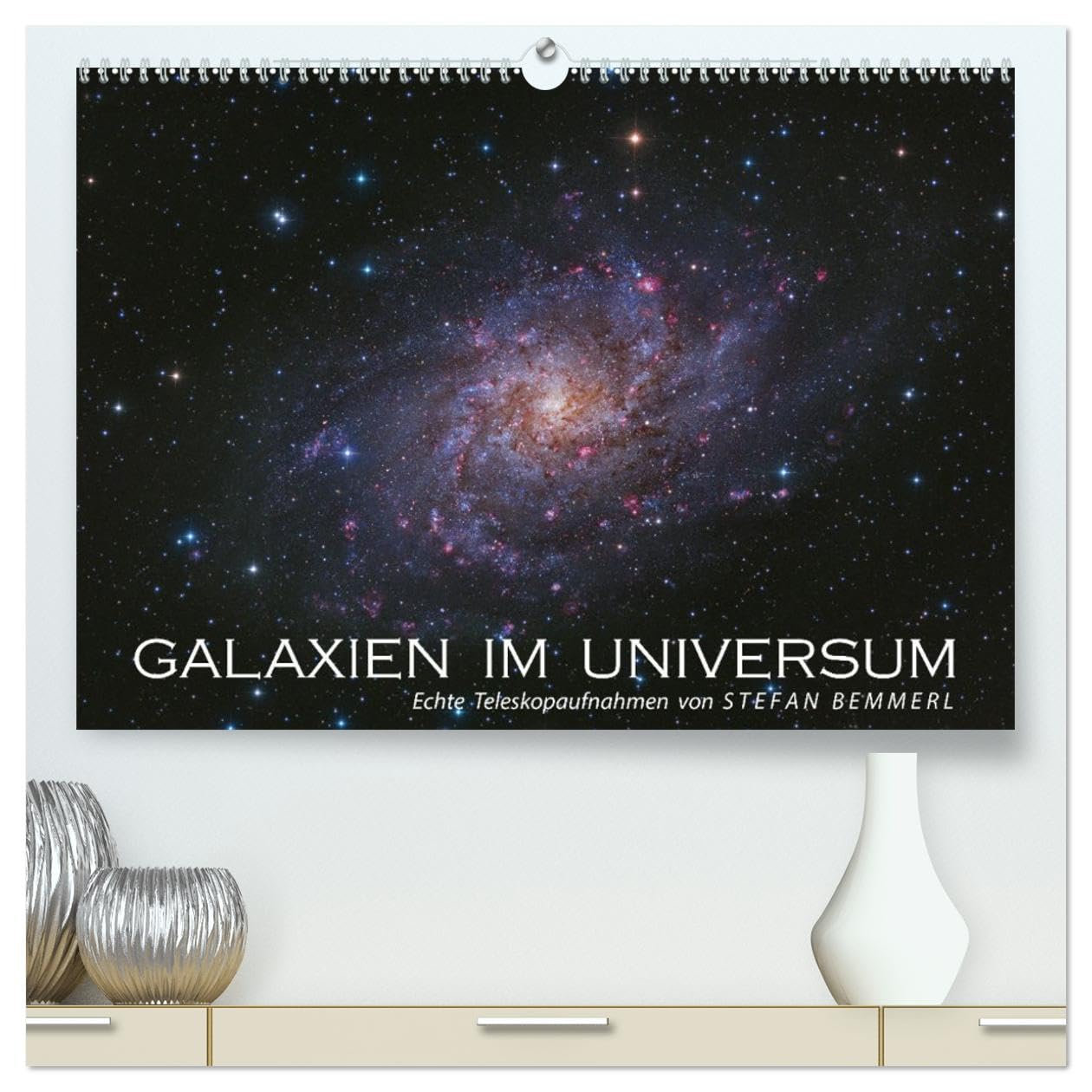Galaxien im Universum (hochwertiger Premium Wandkalender 2026 DIN A2 quer), Kunstdruck in Hochglanz Business & Technology