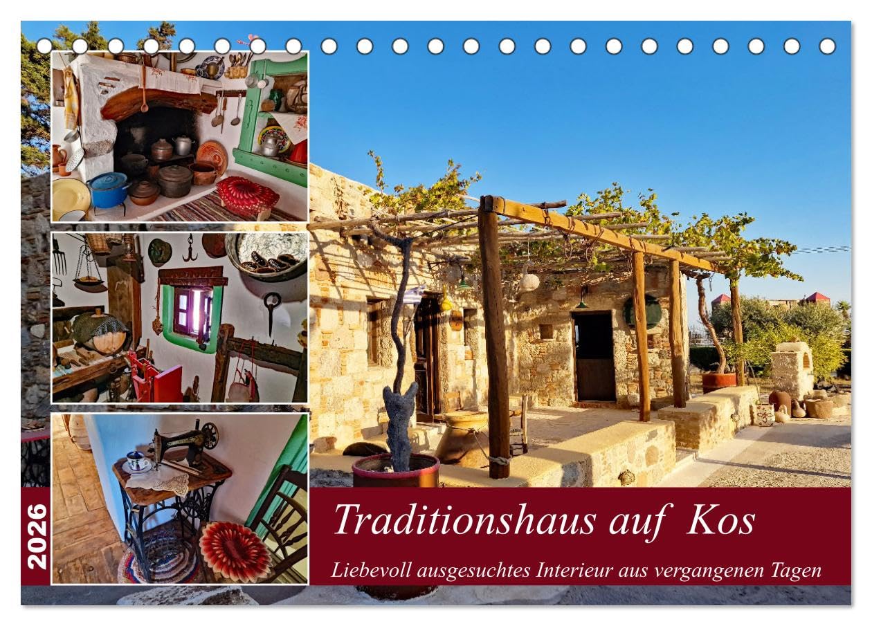 Traditionshaus auf Kos (Tischkalender 2026 DIN A5 quer), CALVENDO Monatskalender Business & Technology