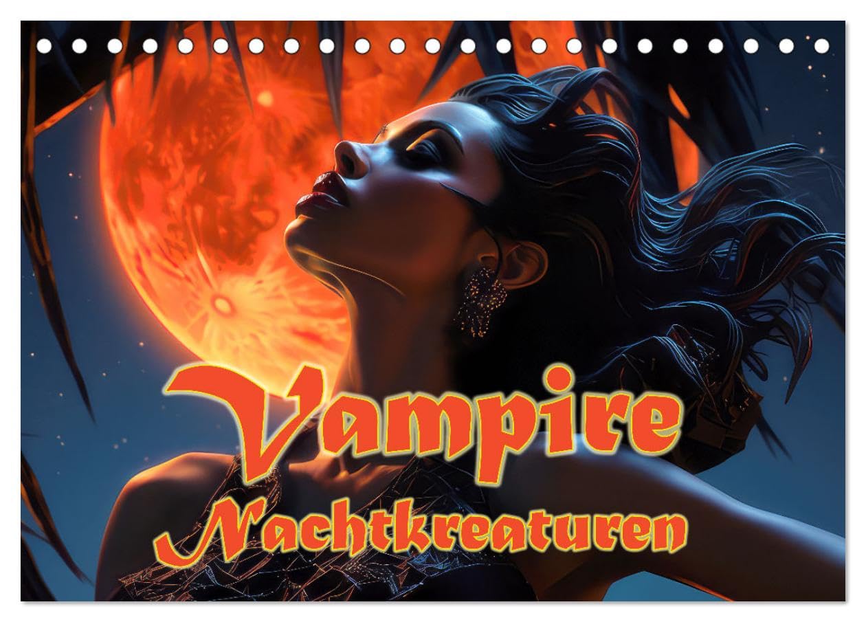 Vampire Nachtkreaturen (Tischkalender 2026 DIN A5 quer), CALVENDO Monatskalender Photography
