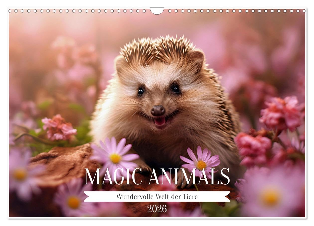 Magic Animals (Wandkalender 2026 DIN A3 quer), CALVENDO Monatskalender Pets