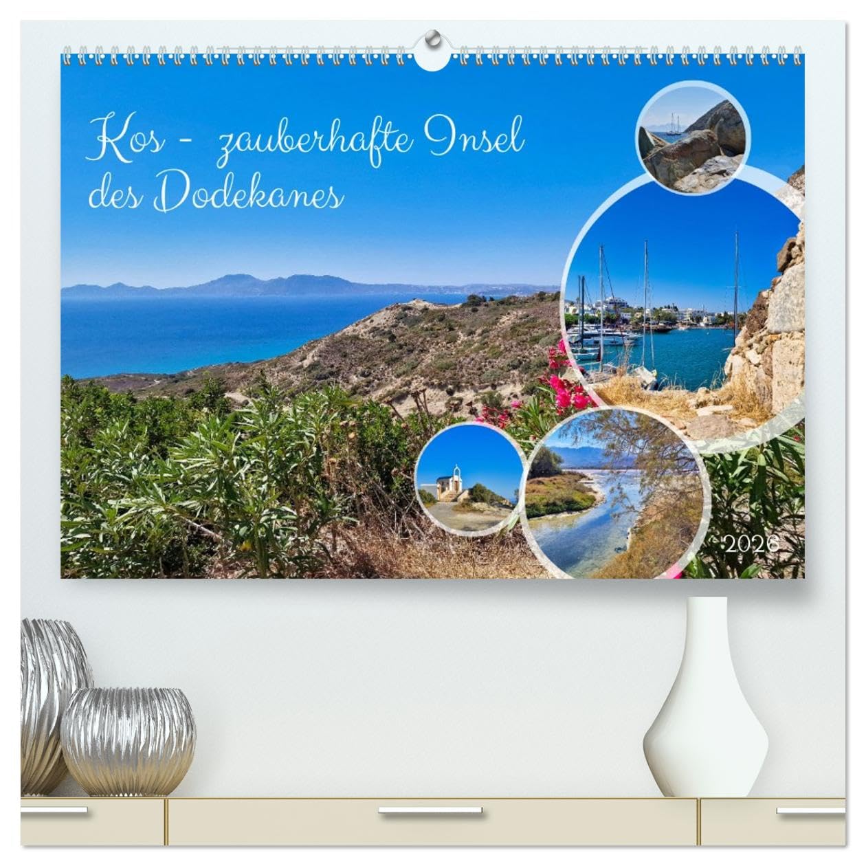 Kos - zauberhafte Insel des Dodekanes (hochwertiger Premium Wandkalender 2026 DIN A2 quer), Kunstdruck in Hochglanz Leisure, Home & Garden