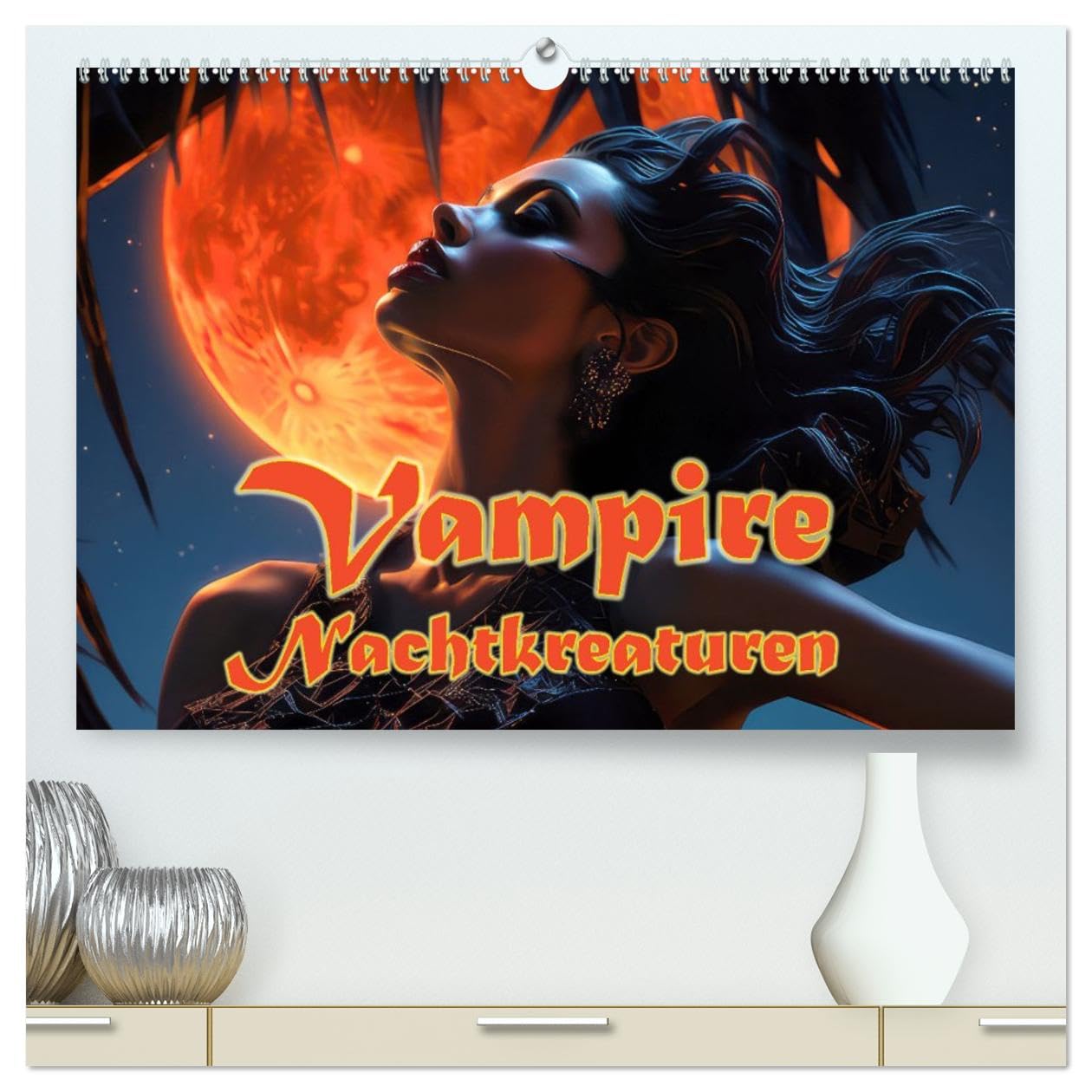 Vampire Nachtkreaturen (hochwertiger Premium Wandkalender 2026 DIN A2 quer), Kunstdruck in Hochglanz Photography
