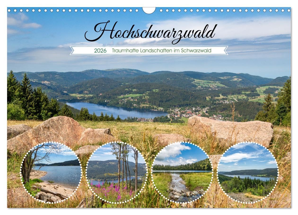 Hochschwarzwald - Traumhafte Landschaften im Schwarzwald (Wandkalender 2026 DIN A3 quer), CALVENDO Monatskalender Leisure, Home & Garden