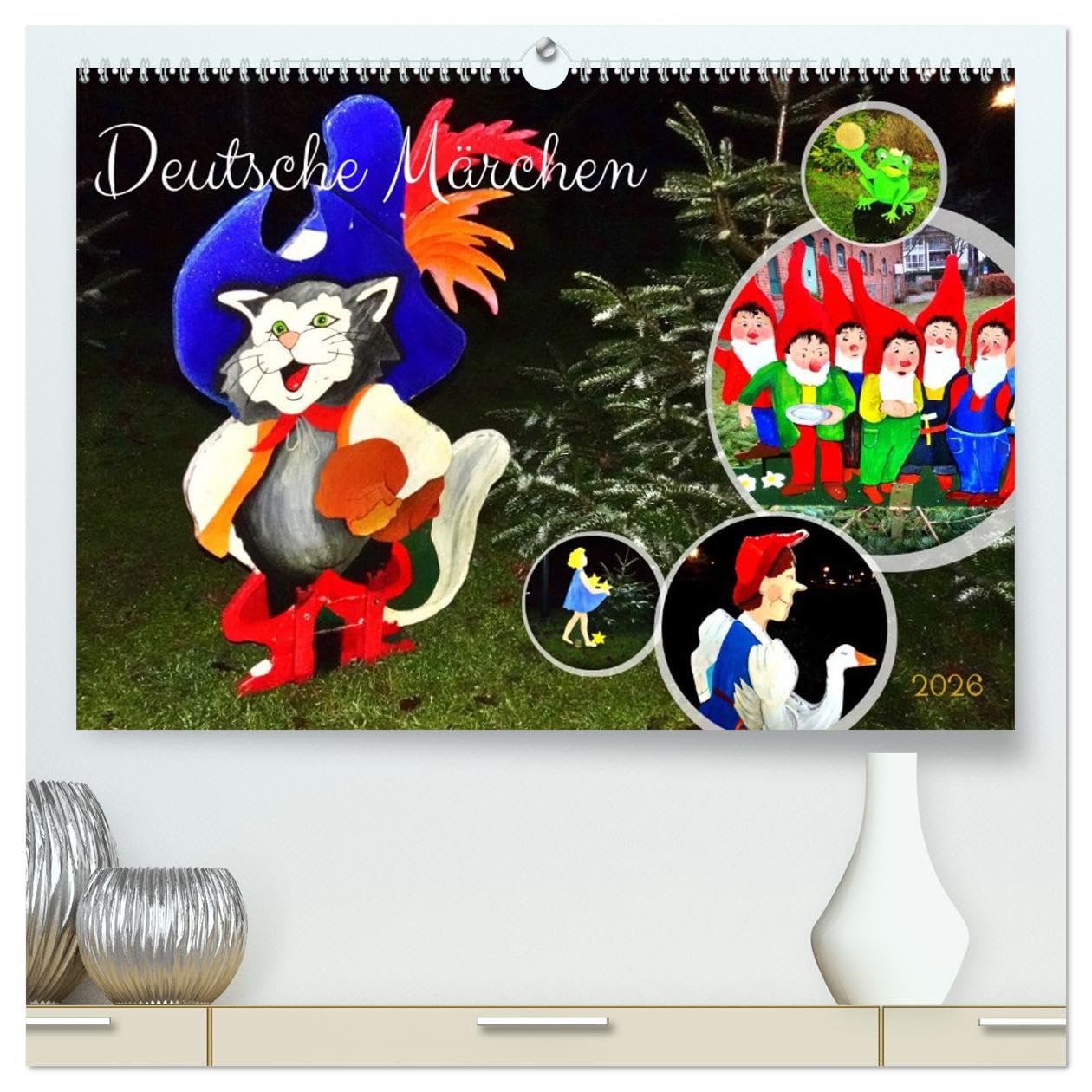 Deutsche Märchen (hochwertiger Premium Wandkalender 2026 DIN A2 quer), Kunstdruck in Hochglanz Calendars