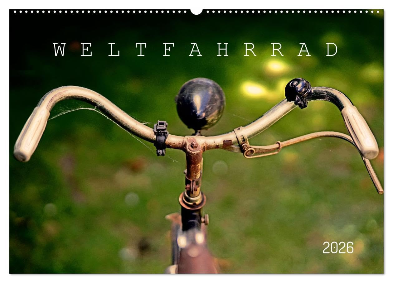 Weltfahrrad (Wandkalender 2026 DIN A2 quer), CALVENDO Monatskalender Film, Art & Culture