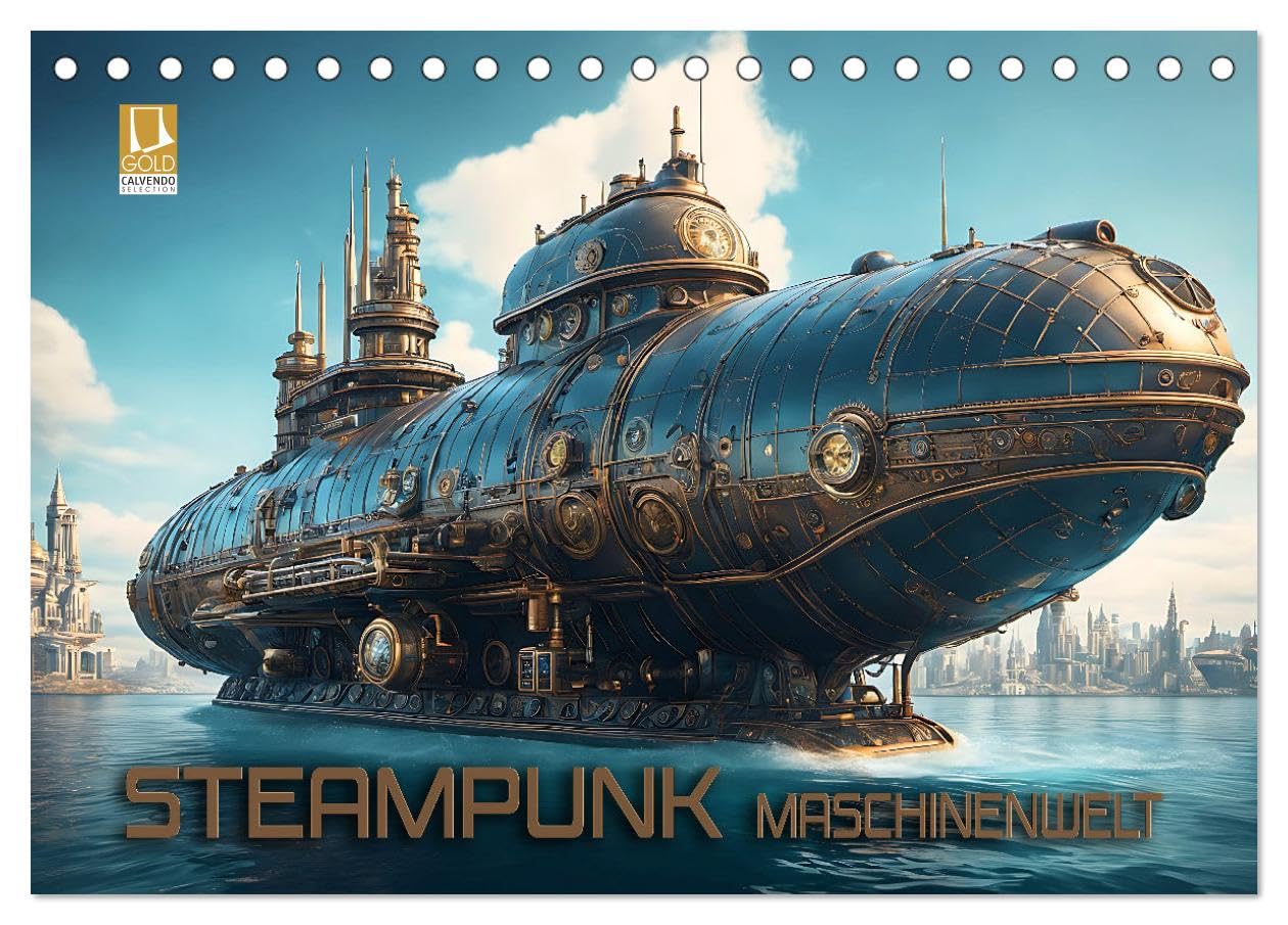 Steampunk Maschinenwelt (Tischkalender 2026 DIN A5 quer), CALVENDO Monatskalender Lifestyle