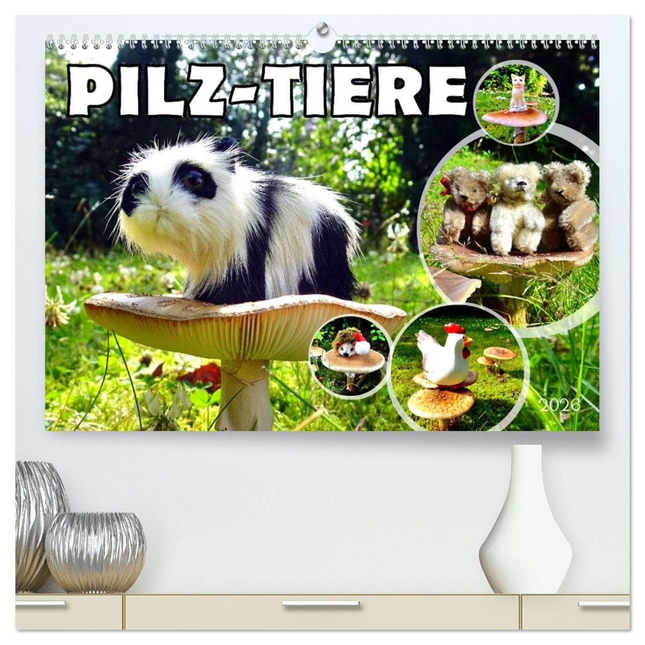Pilz-Tiere (hochwertiger Premium Wandkalender 2026 DIN A2 quer), Kunstdruck in Hochglanz Film, Art & Culture