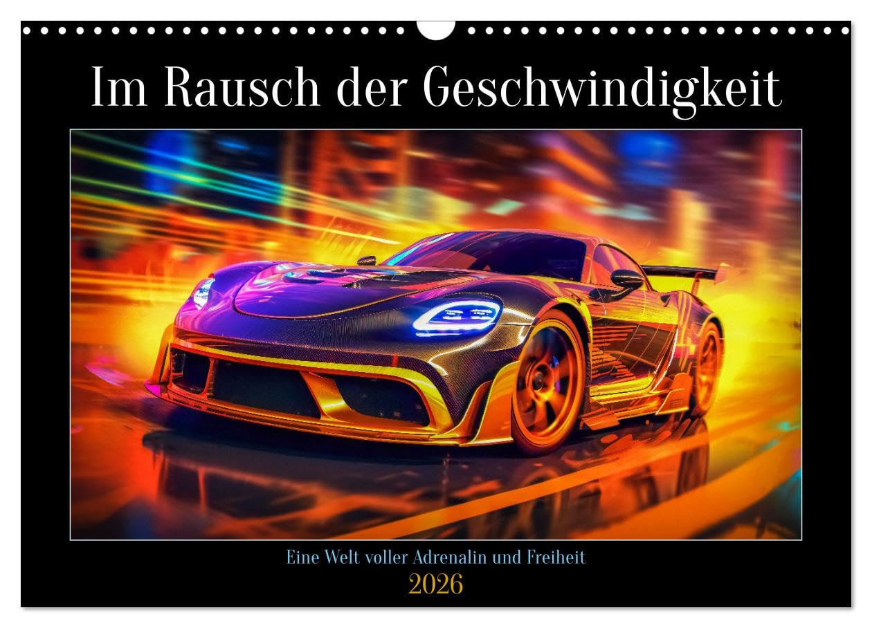 Im Rausch der Geschwindigkeit (Wandkalender 2026 DIN A3 quer), CALVENDO Monatskalender Business & Technology