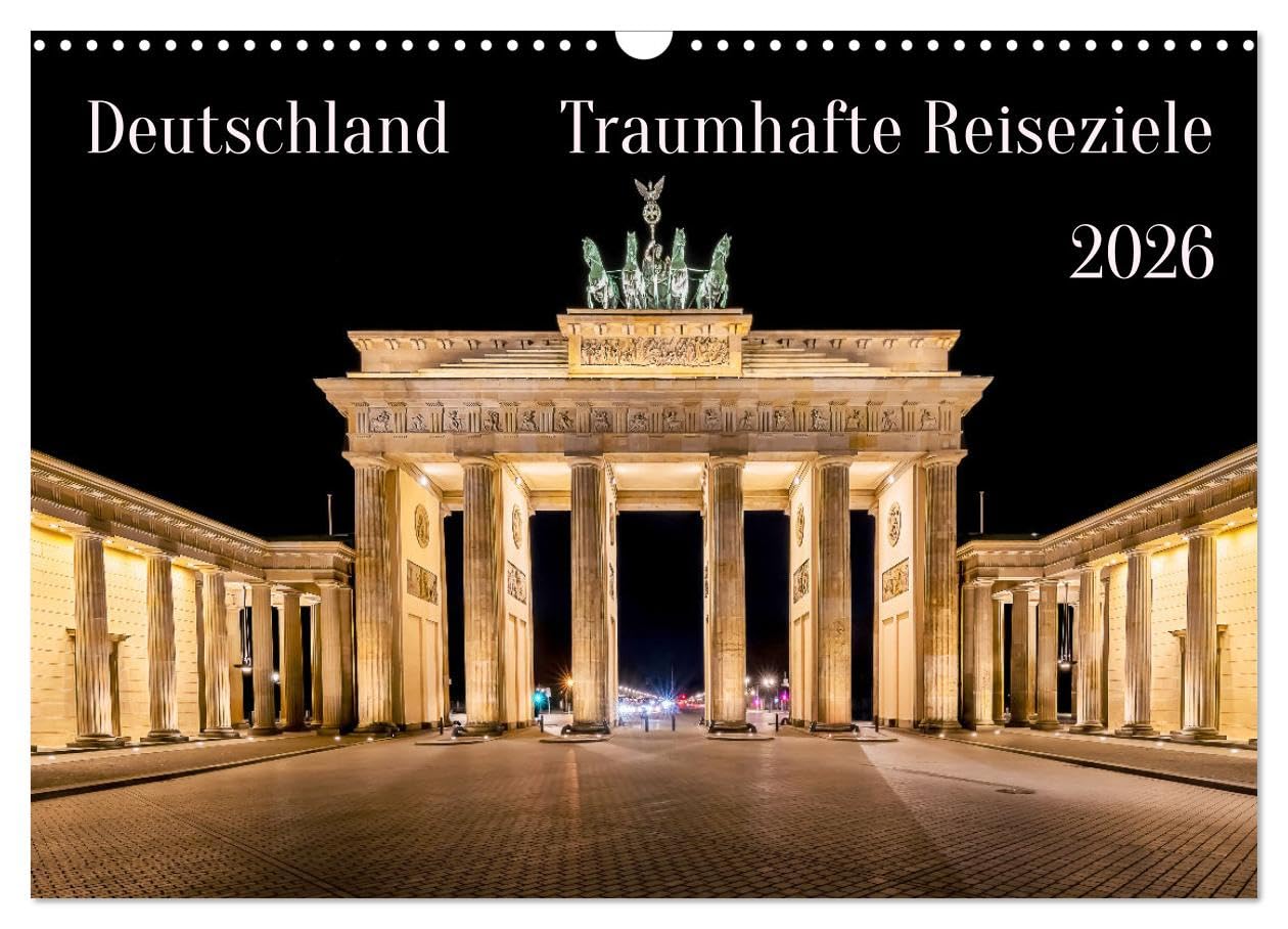 Deutschland - Traumhafte Reiseziele (Wandkalender 2026 DIN A3 quer), CALVENDO Monatskalender Leisure, Home & Garden