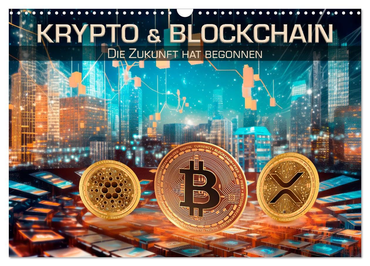Krypto und Blockchain (Wandkalender 2026 DIN A3 quer), CALVENDO Monatskalender Leisure, Home & Garden