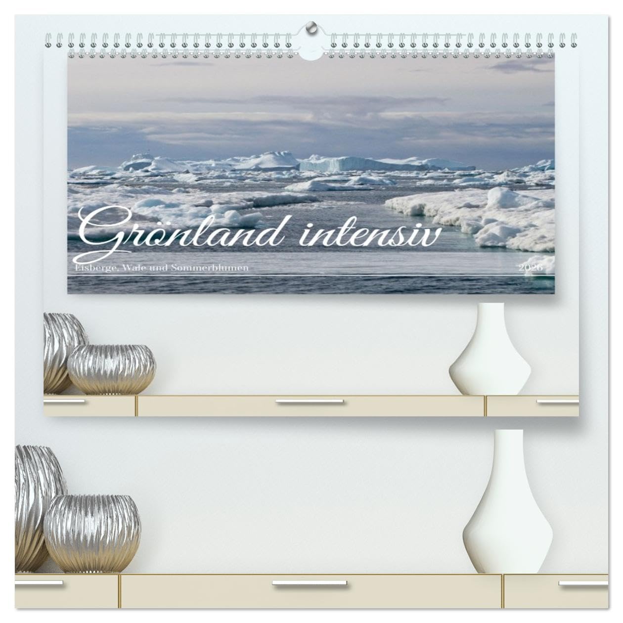 Grönland intensiv (hochwertiger Premium Wandkalender 2026 DIN A2 quer), Kunstdruck in Hochglanz Leisure, Home & Garden
