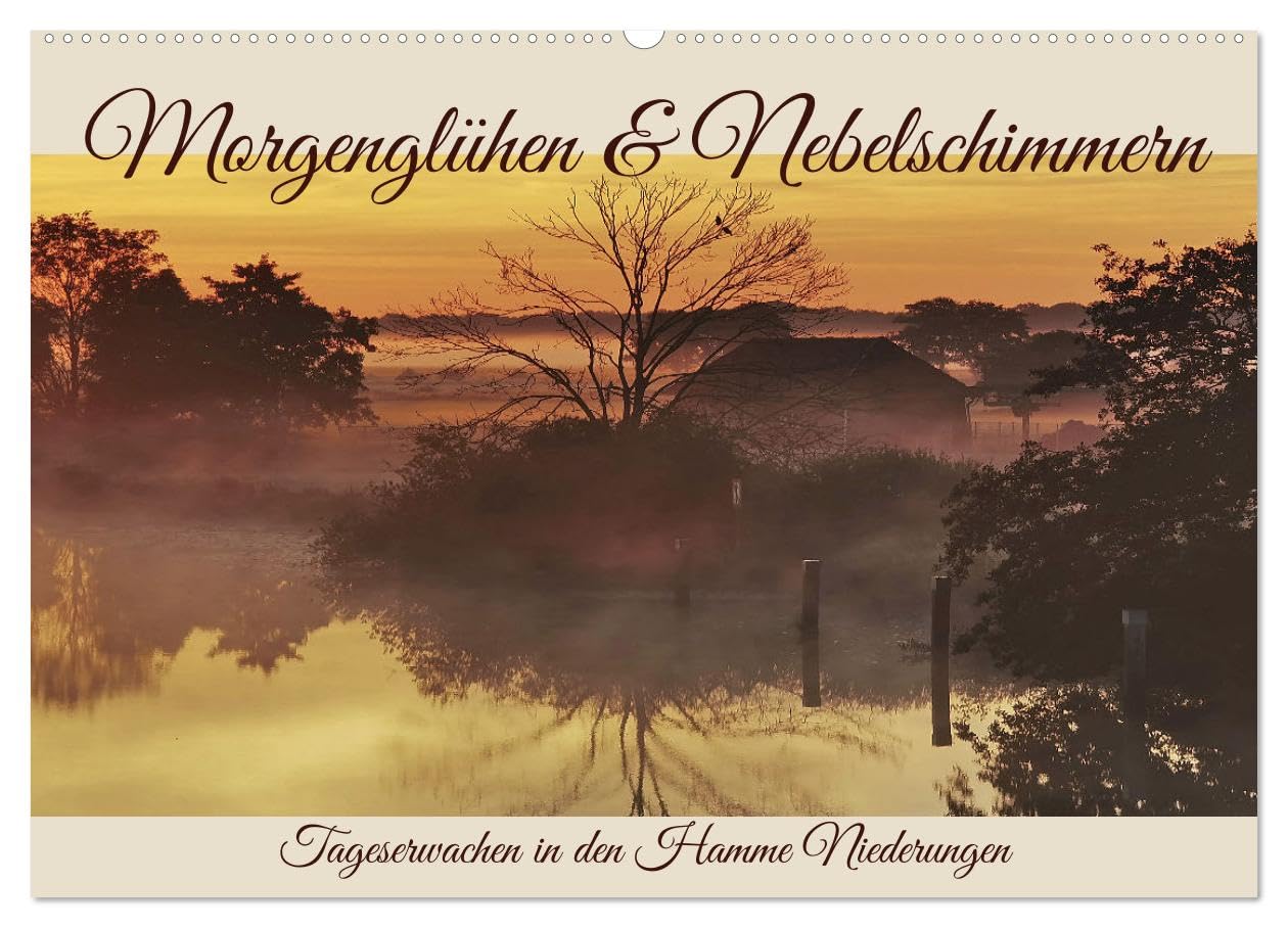 Morgenglühen & Nebelschimmer (Wandkalender 2026 DIN A2 quer), CALVENDO Monatskalender Film, Art & Culture
