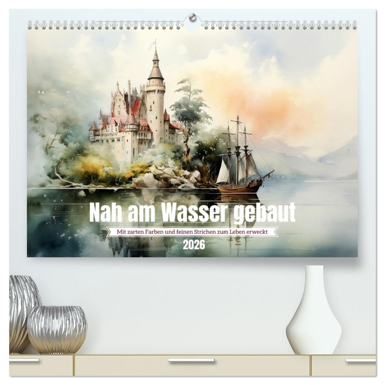 Nah am Wasser gebaut (hochwertiger Premium Wandkalender 2026 DIN A2 quer), Kunstdruck in Hochglanz Film, Art & Culture