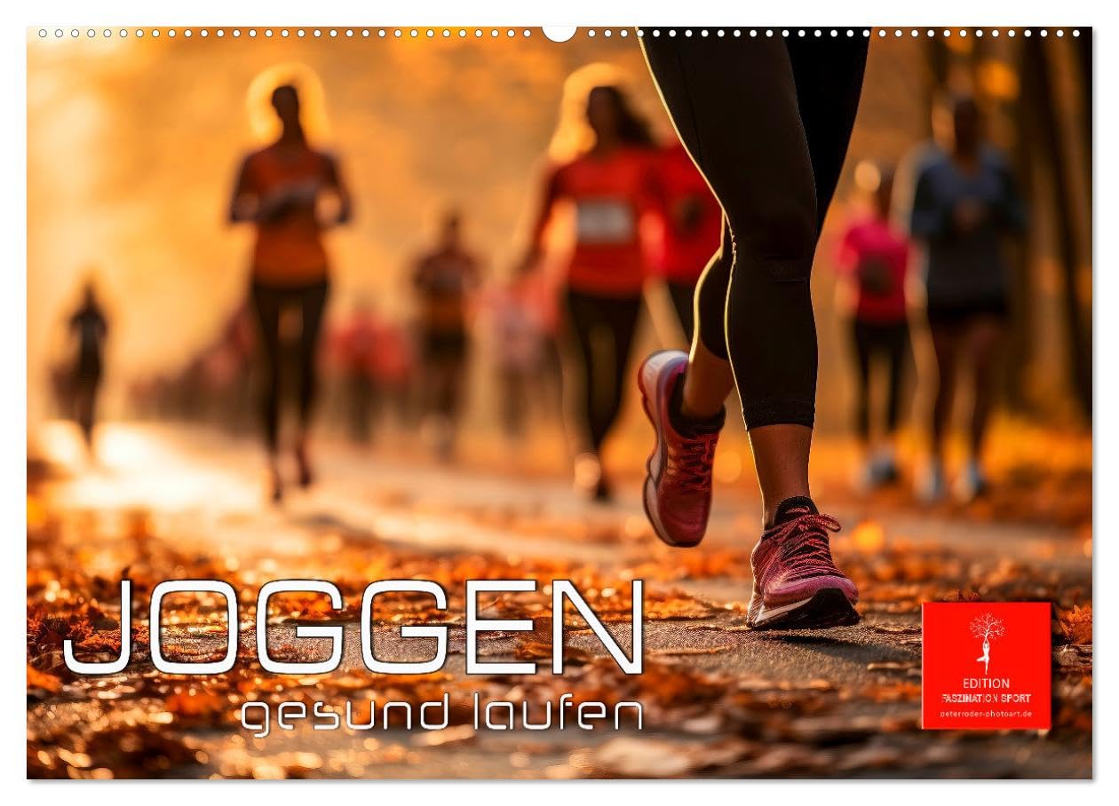 Joggen, gesund laufen (Wandkalender 2026 DIN A2 quer), CALVENDO Monatskalender Living & Furnishing
