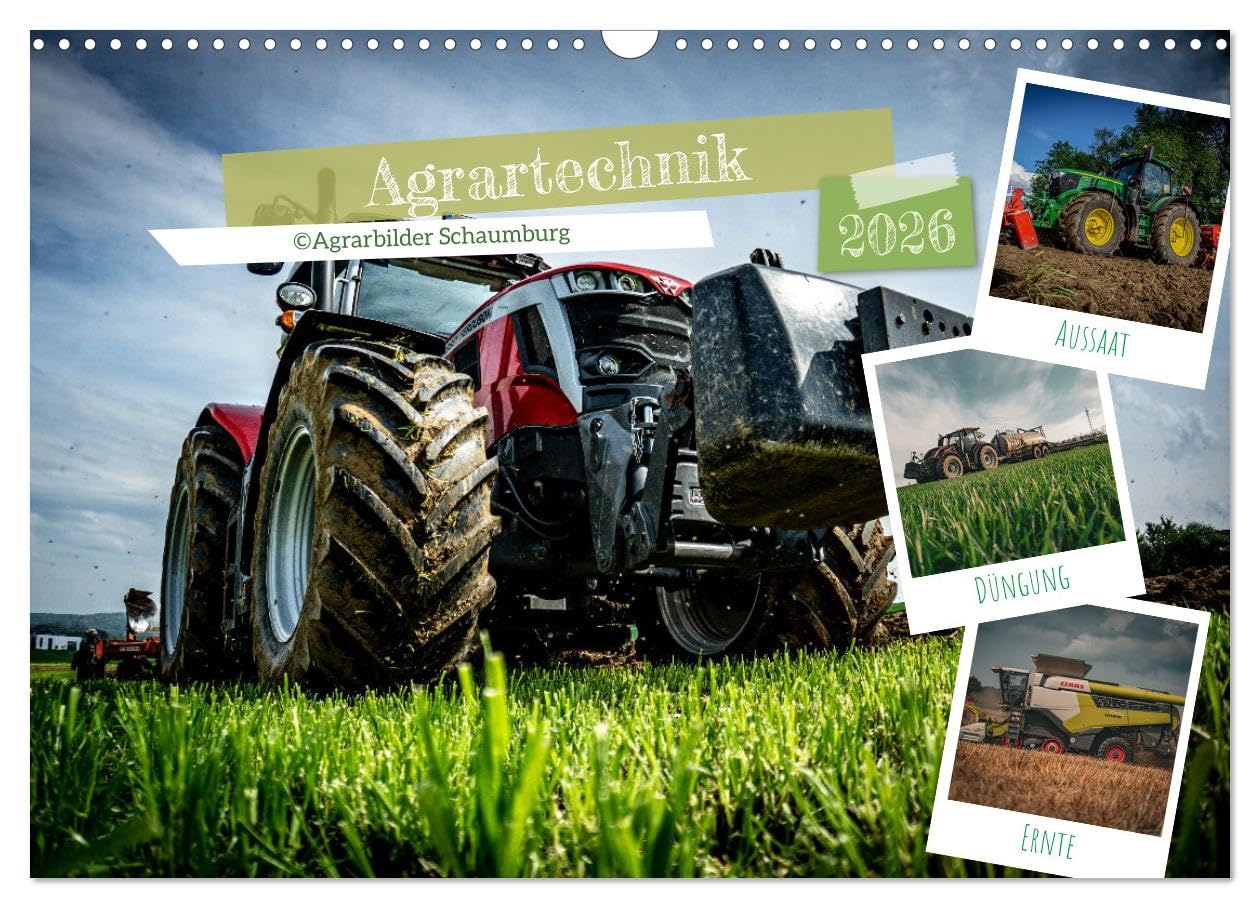 Agrartechnik (Wandkalender 2026 DIN A3 quer), CALVENDO Monatskalender Leisure, Home & Garden