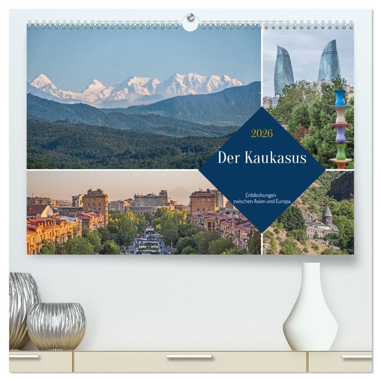 Der Kaukasus - Entdeckungen zwischen Asien und Europa (hochwertiger Premium Wandkalender 2026 DIN A2 quer), Kunstdruck in Hochglanz Leisure, Home & Garden