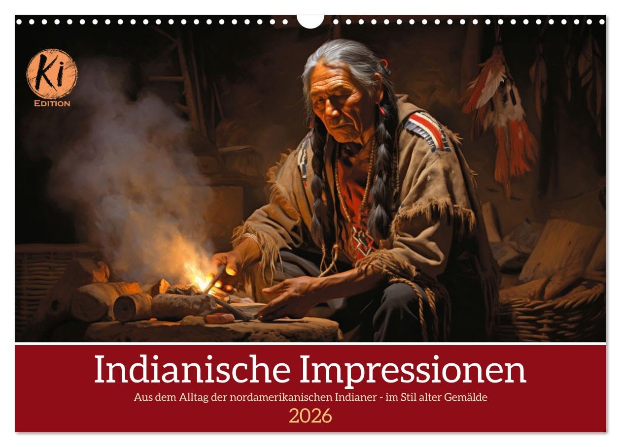 Indianische Impressionen (Wandkalender 2026 DIN A3 quer), CALVENDO Monatskalender Business & Technology