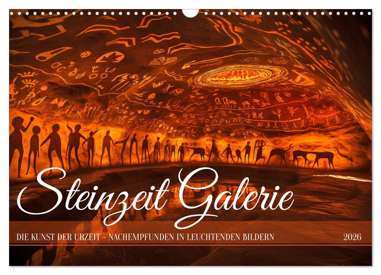Steinzeit Galerie (Wandkalender 2026 DIN A3 quer), CALVENDO Monatskalender Business & Technology