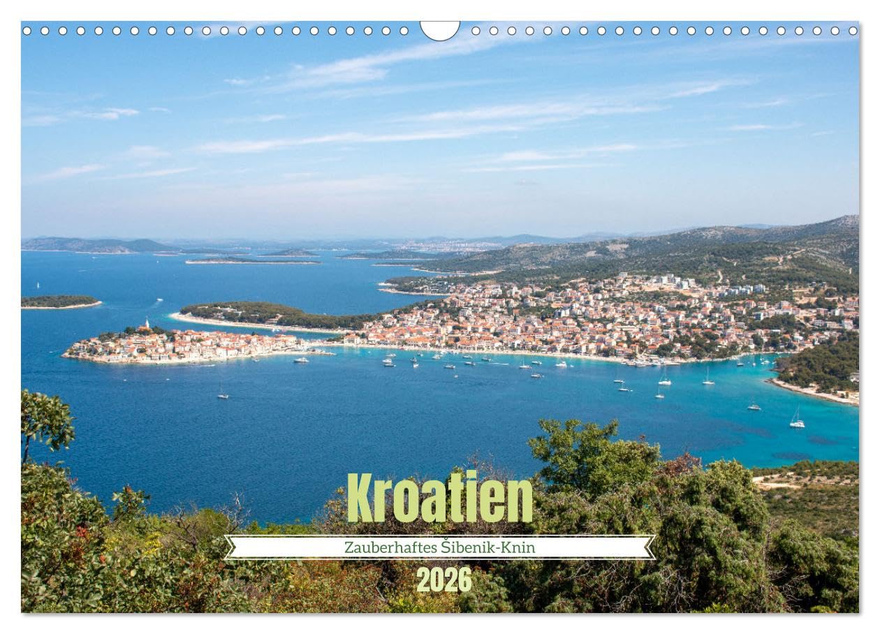 Kroatien - Zauberhaftes Šibenik-Knin (Wandkalender 2026 DIN A3 quer), CALVENDO Monatskalender Calendars