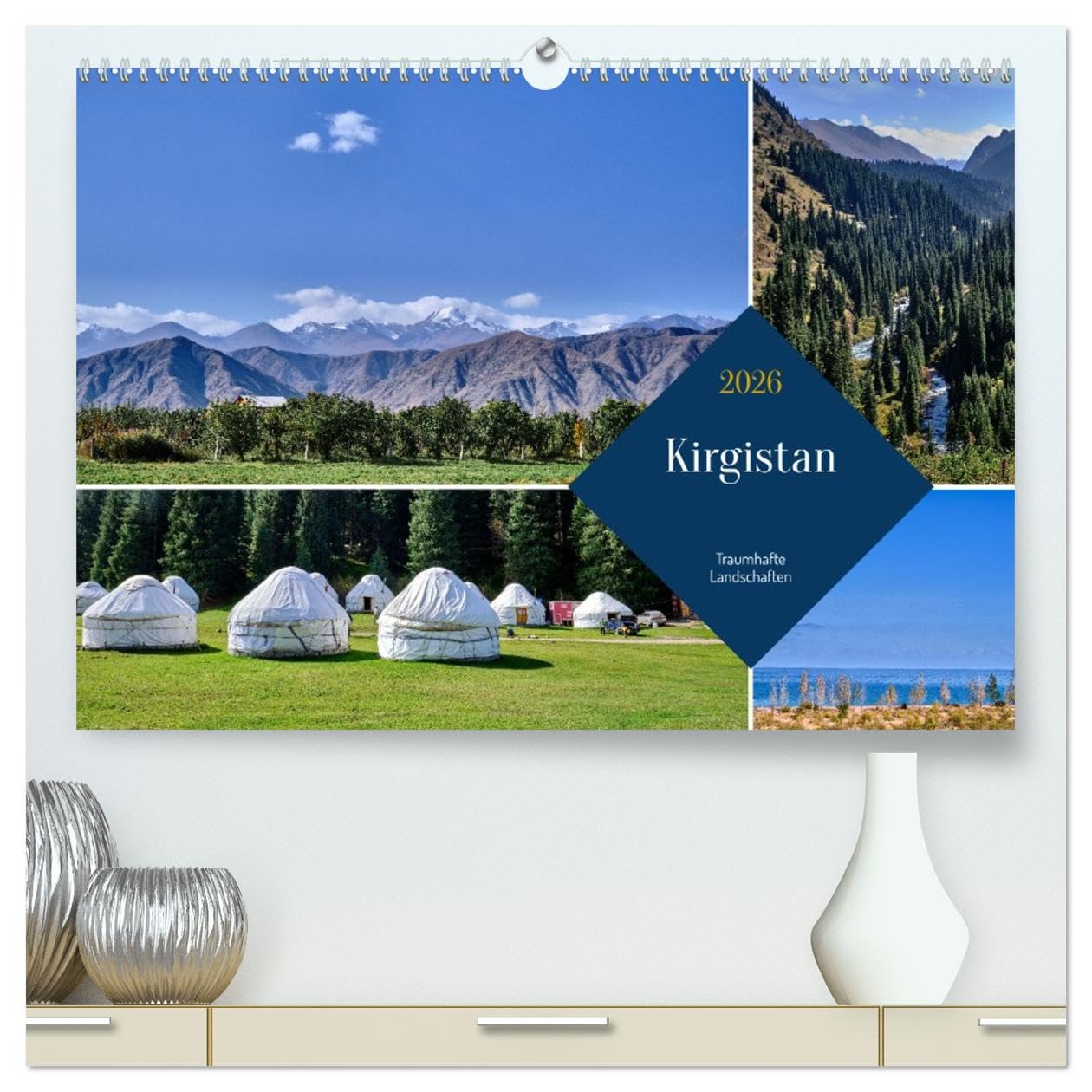 Kirgistan - Traumhafte Landschaften (hochwertiger Premium Wandkalender 2026 DIN A2 quer), Kunstdruck in Hochglanz Leisure, Home & Garden