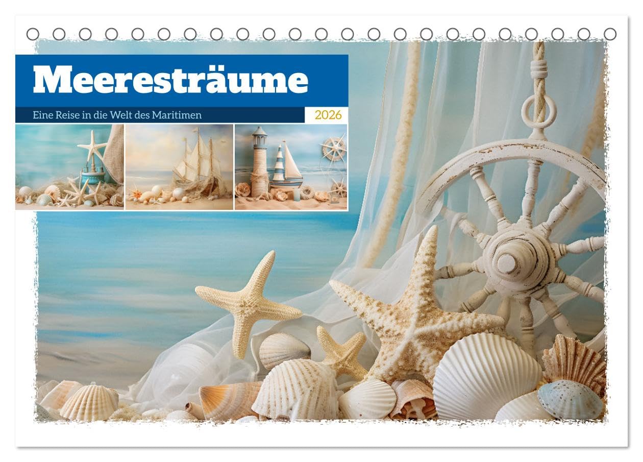Meeresträume (Tischkalender 2026 DIN A5 quer), CALVENDO Monatskalender Lifestyle