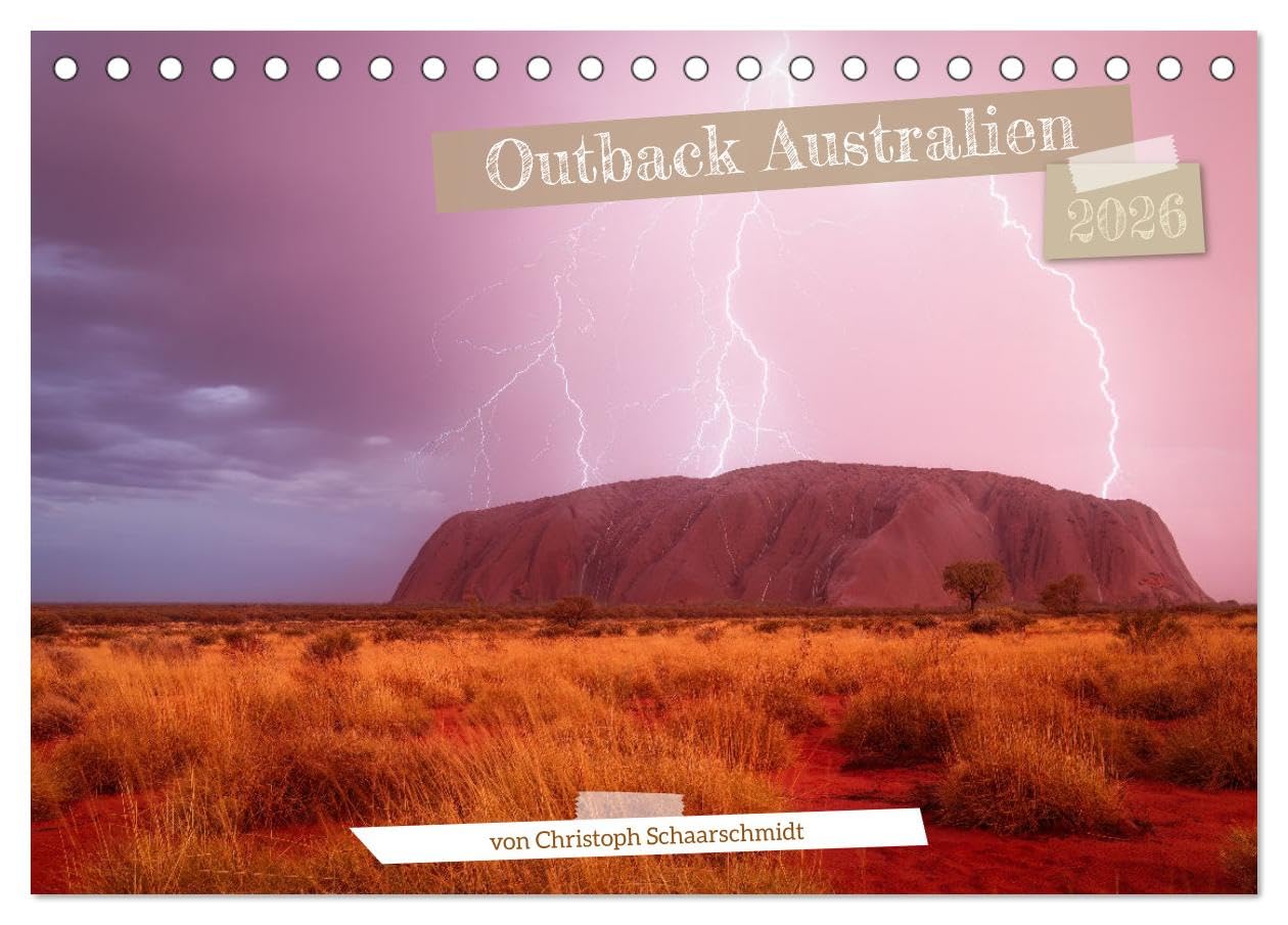 Outback Australien (Tischkalender 2026 DIN A5 quer), CALVENDO Monatskalender Photography