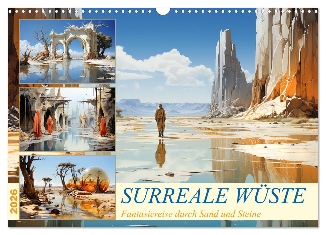 Surreale Wüste (Wandkalender 2026 DIN A3 quer), CALVENDO Monatskalender Social Sciences