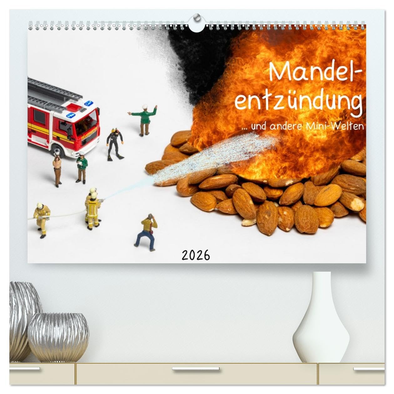 Mandelentzündung ... und andere Mini-Welten (hochwertiger Premium Wandkalender 2026 DIN A2 quer), Kunstdruck in Hochglanz Film, Art & Culture