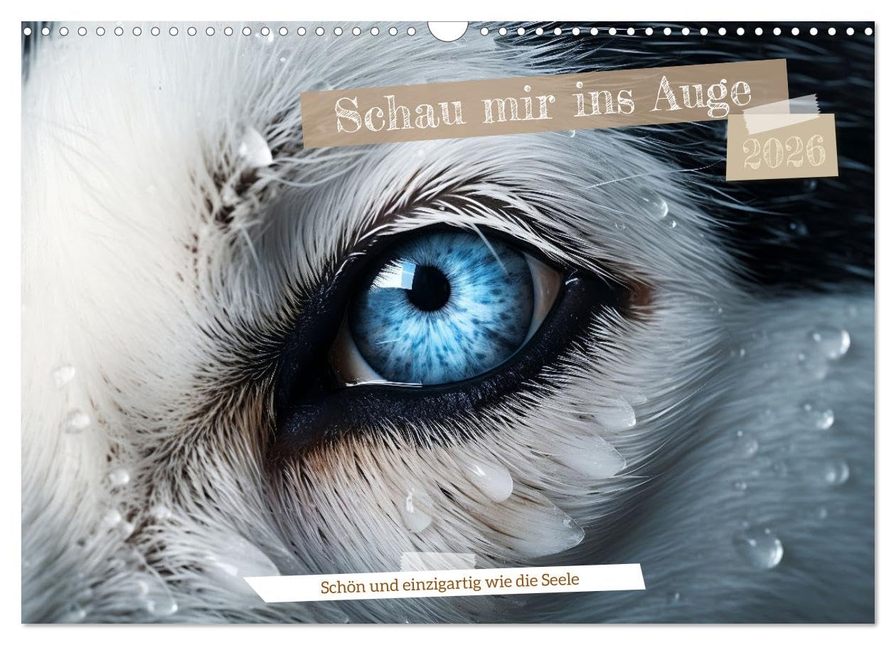 Schau mir ins Auge (Wandkalender 2026 DIN A3 quer), CALVENDO Monatskalender Natural Sciences
