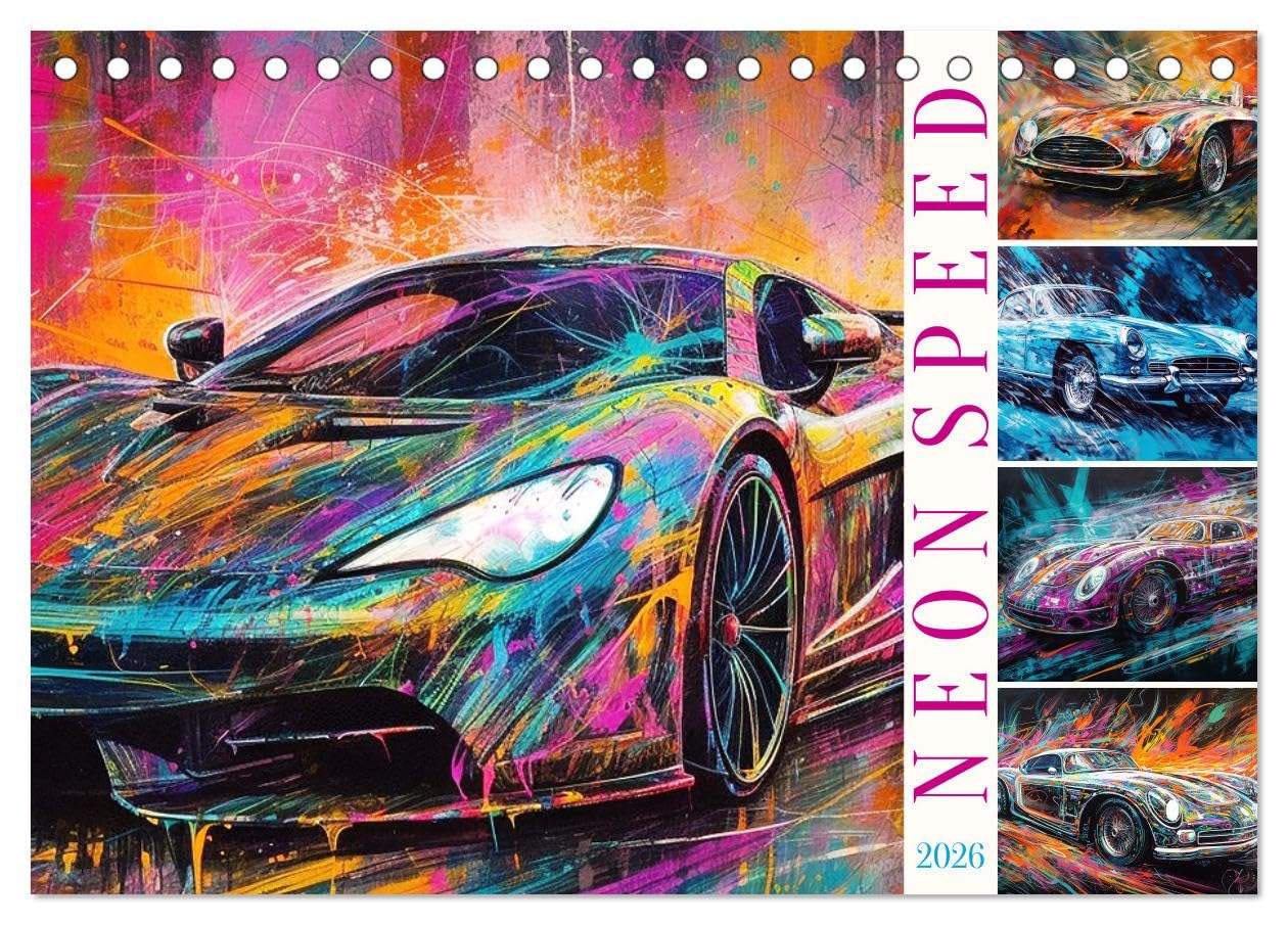 Neon Speed (Tischkalender 2026 DIN A5 quer), CALVENDO Monatskalender Social Sciences