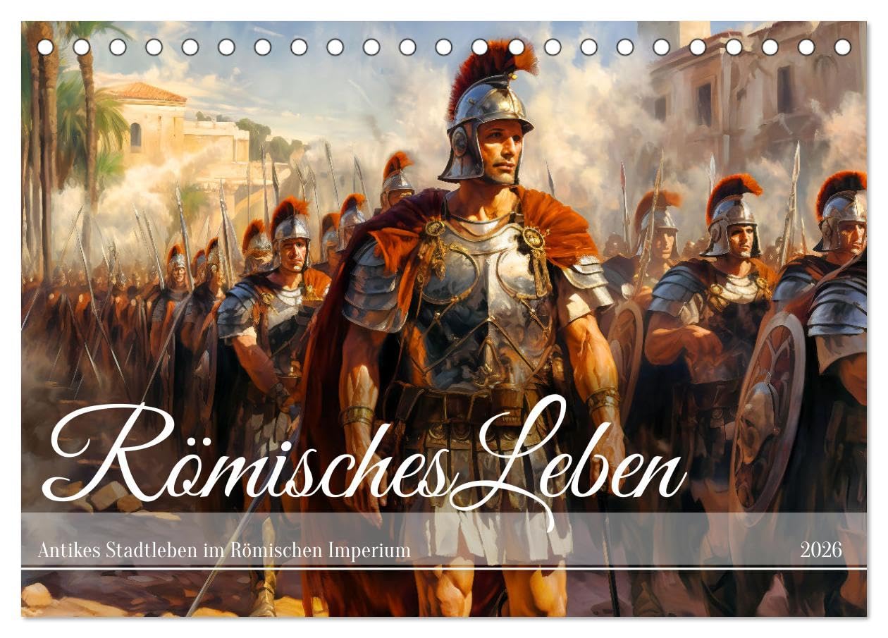 Römisches Leben - Antikes Stadtleben im Römischen Imperium (Tischkalender 2026 DIN A5 quer), CALVENDO Monatskalender Social Sciences