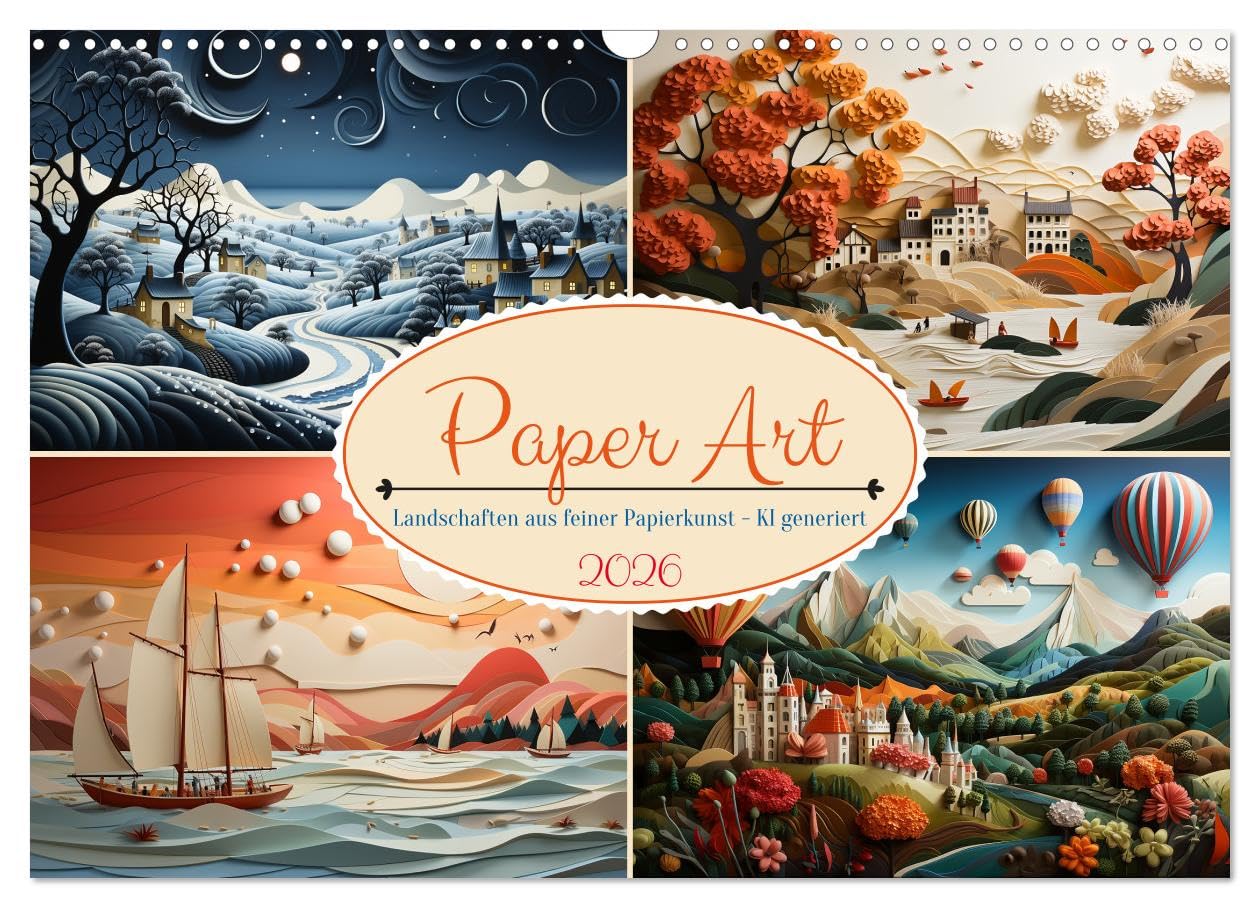 Paper Art (Wandkalender 2026 DIN A3 quer), CALVENDO Monatskalender Social Sciences