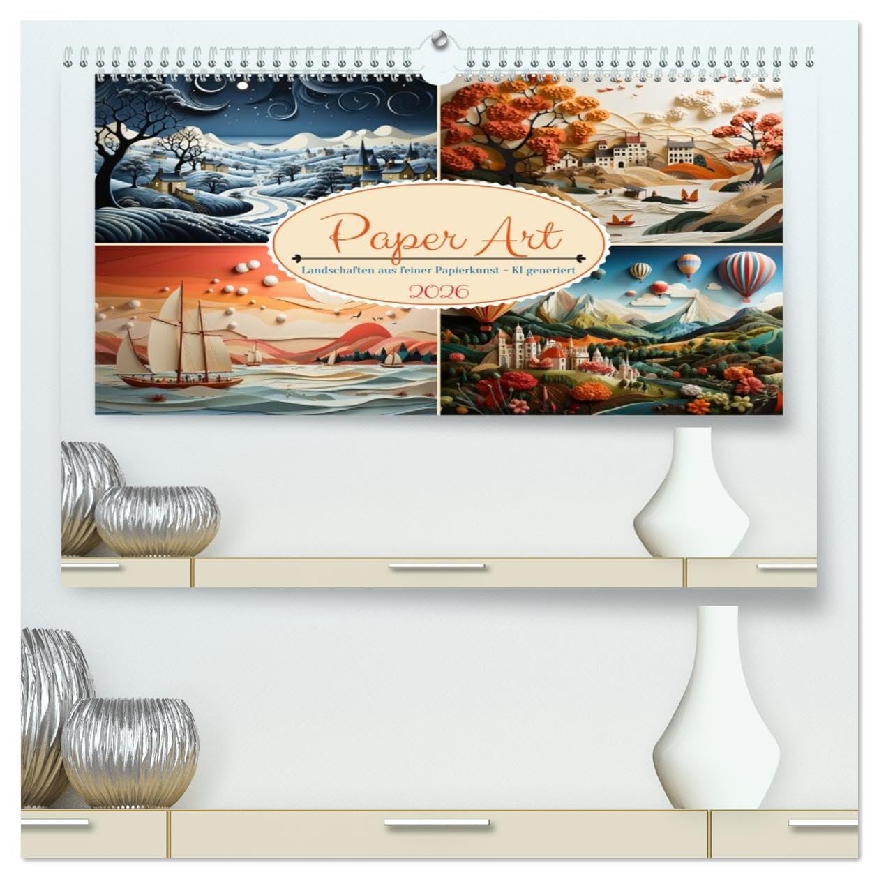 Paper Art (hochwertiger Premium Wandkalender 2026 DIN A2 quer), Kunstdruck in Hochglanz Social Sciences