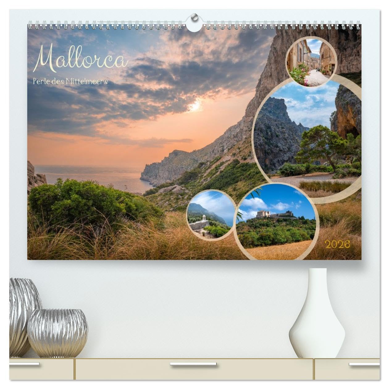 Mallorca - Perle des Mittelmeers (hochwertiger Premium Wandkalender 2026 DIN A2 quer), Kunstdruck in Hochglanz Photography
