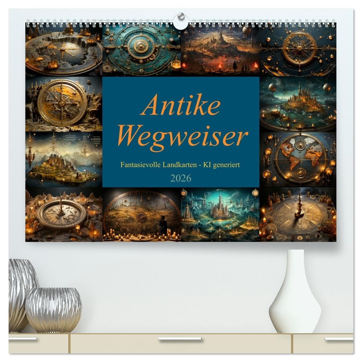 Antike Wegweiser (hochwertiger Premium Wandkalender 2026 DIN A2 quer), Kunstdruck in Hochglanz Living & Furnishing
